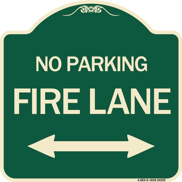 Signmission Colorado Fire Lane W/ Bidirectional Arrow Heavy-Gauge Aluminum Sign, 18" x 18", G-1818-24255 A-DES-G-1818-24255 - main
